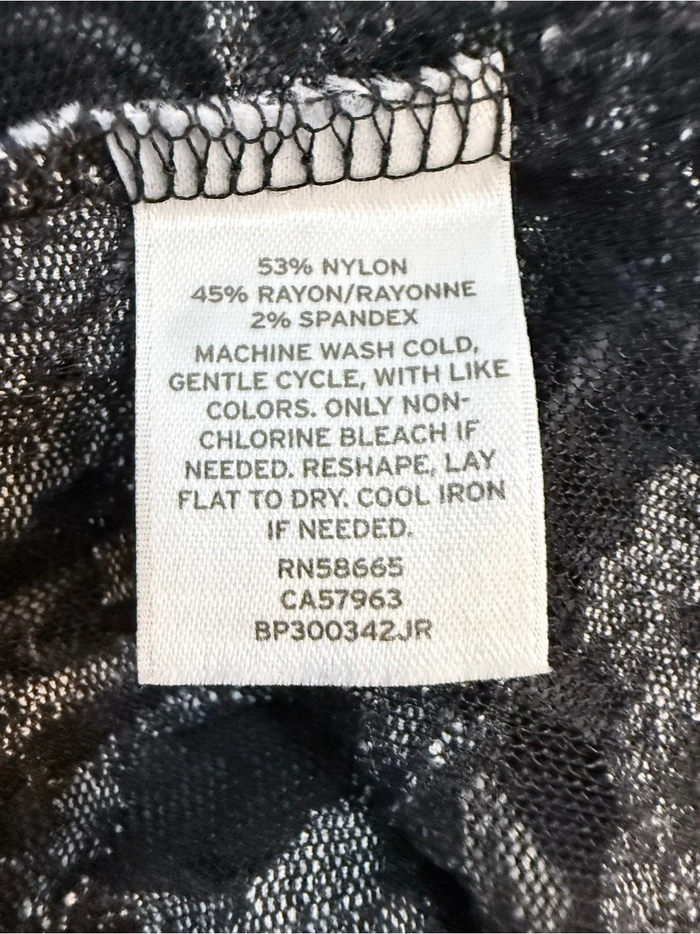 Frenchi Lace Floral Open Front Cardigan Black White Size XS